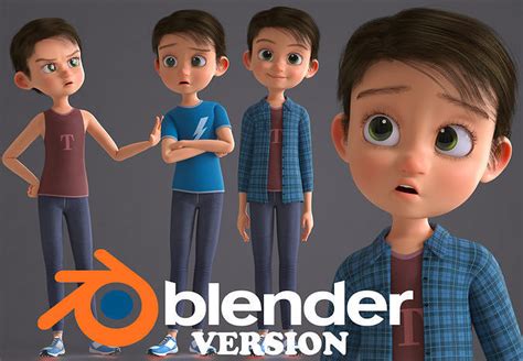 blender cartoon character free download|free blender animated models download.